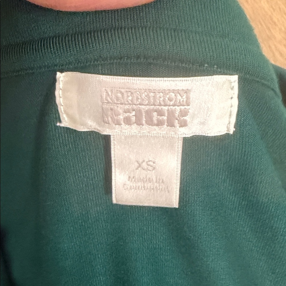 NWOT tags Nordstrom Rack Hunter Green Short Pajama Set - XS - Picture 2 of 2